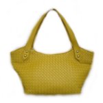 C&T Italian Leather Woven Basket Weave Tote Handbag - Various Colours