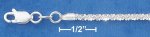 Sterling Silver 925 Open Cut Rope Chain Bracelet - 2 mm - 7"