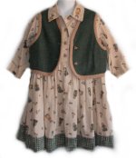 GOTTA B ME Boutique "BUNNIES & BEARS" Dress & Reversible Vest Set - Girls 3-42
