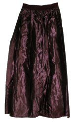 MOCHA CHINO Purple Flared Taffeta Skirt - Misses/Jrs Small