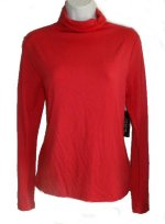 JONES NEW YORK JNY Signature Collection Modal Mock Neck Long Sleeve Top - Misses M - NEW