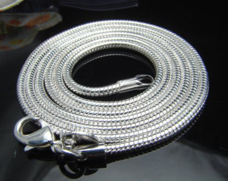 Sterling Silver 925 Snake Chain - 2mm - 20"