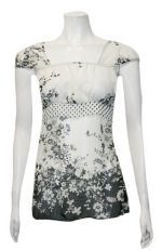 Retro Babydoll Square Neck Empire Waist Cap Sleeves w/Tie Waist - Black - S,M,L - BRAND NEW